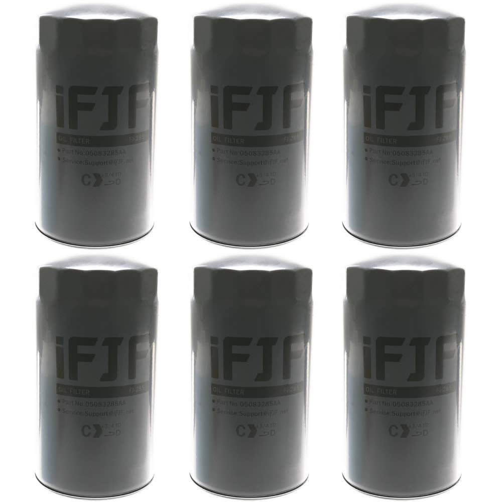 6-PACK 5083285AA OIL FILTER FOR 2007-2024 RAM 6.7L CUMMINS VALUE BUNDLE