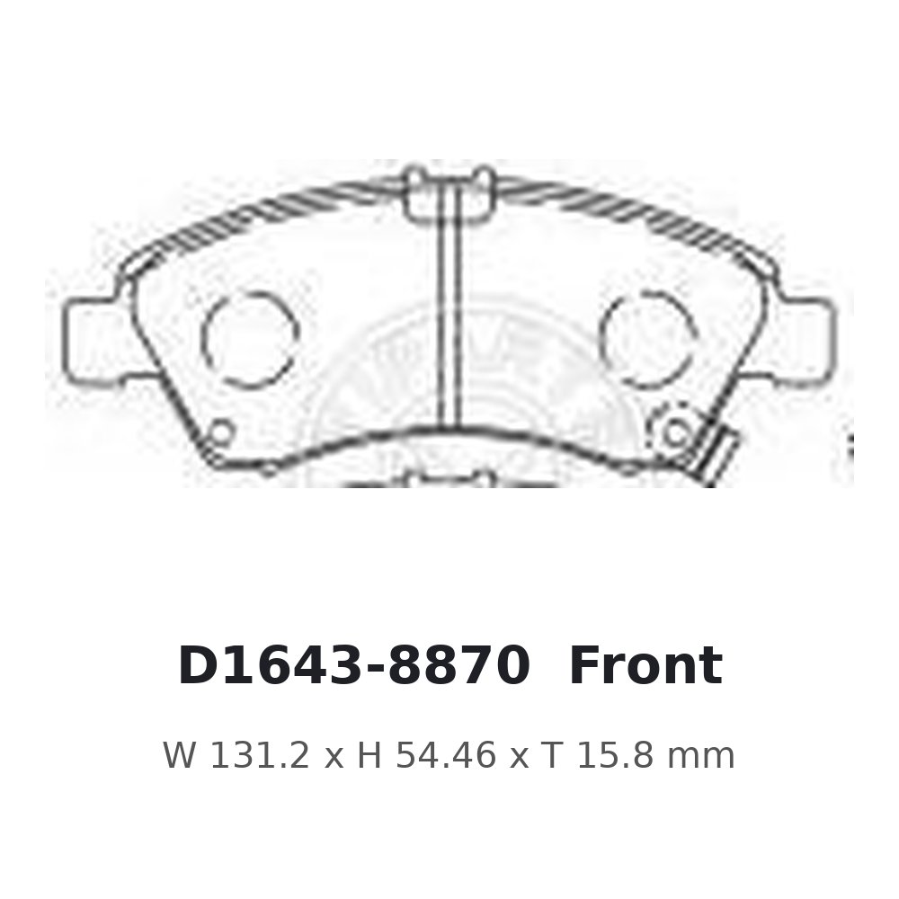 BRAKE PAD SET FRONT, CERAMIC