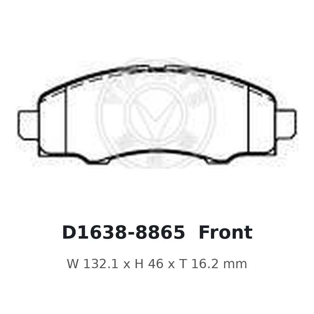 BRAKE PAD SET FRONT, CERAMIC